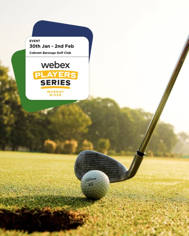 The Webex Players Series is almost here! 🏌️‍♂️

Hutcheon and Pearce are proud to be major sponsors of this action packed week at the Cobram Barooga Golf Club! 

While the main event kicks off on the 30th, we’ll be there all week, starting from January 28th, supporting the Women’s Clinic and John Deere Women in Turf Program. 

The week will be packed with plenty of action, including the longest drive championship and our very own Big Putts Challenge. It’s going to be a week full of competition, fun, and most importantly, golf, so come and join us! ⛳️💪